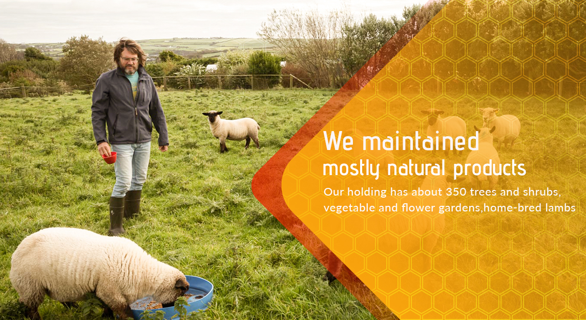Homepage slider of Mark on his farm